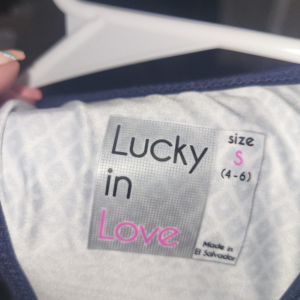 Lucky In Love Racerback Top - Picture 3 of 3